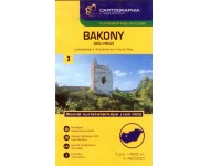 Cartographia Bakony déli rész turistatérképe