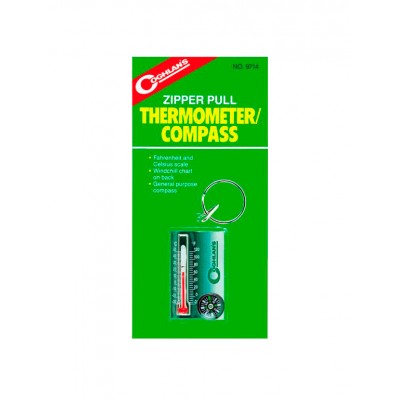 Coghlans Zipper Thermo-Compass cipzárra akasztható hőmérő és iránytű