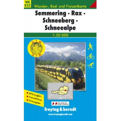 Freytag Semmering-Rax-Schneeberg-Schneealpe turistatérképe
