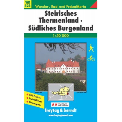 Freytag Steirisches Thermenland-Südliches Burgenland turistatérképe