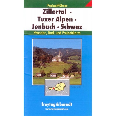 Freytag Zillertal - Tuxer Alpen - Jenbach - Schwaz turistatérképe