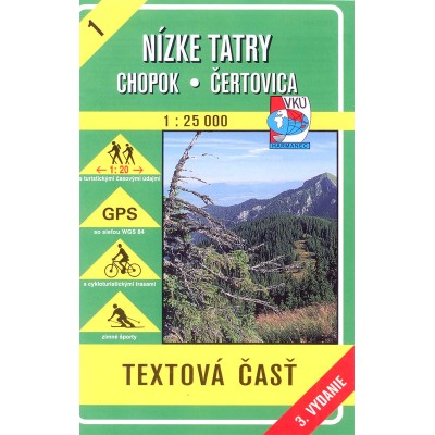 VKU Nizke Tatry - Alacsony Tátra túristatérképe
