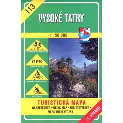 VKU Vysoké Tatry - Magas Tátra turistatérképe