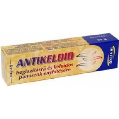 Antikeloid hegesedést gátló krém