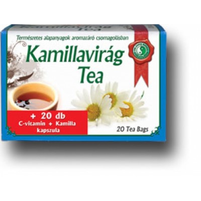 Dr. Chen Kamillavirág tea (20db-os)+ Kamillavirág C-vitamin kapszula (20db-os)
