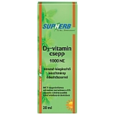 Supherb D3-vitamin csepp 1000NE (20ml-es)
