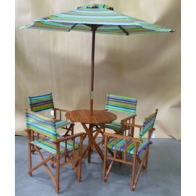 Kerti szett - asztal+4 szék+napernyő