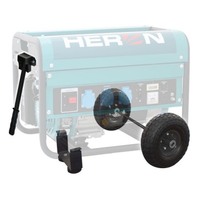 Heron 8898104 gumikerék és vonórúd áramfejlesztőhöz