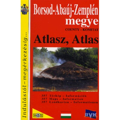 Borsod-Abaúj-Zemplén megye 1 : 20 000 - Atlasz - 375 település részletes térképe