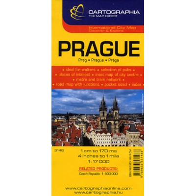 Prága / Prague 1 : 17 000 - Várostérkép