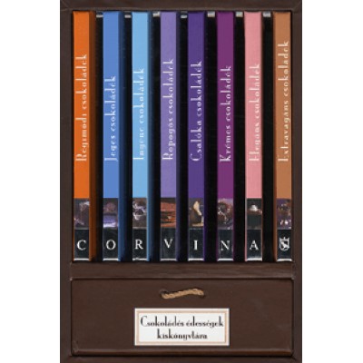 Csokoládés édességek kiskönyvtára - 8 kötet díszdobozban - kis receptfüzettel