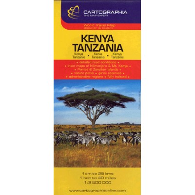 Kenya, Tanzánia / Kenya, Tanzania 1 : 2 500 000 - Országtérkép (külföld)