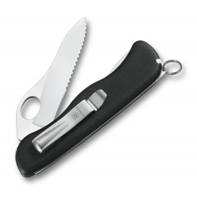 Victorinox Sentinel Clip One Hand fekete kés