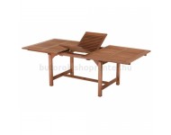 Bővíthatő négyszögletes kerti asztal fából, 230x110