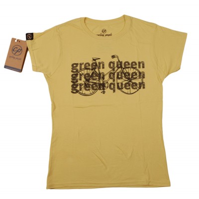 Cyling People Green Queen női rövid ujjú póló