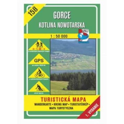 GORCE Kotlina Nowotarska Turistatérkép