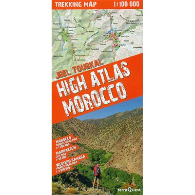 Marokkó trekking térkép