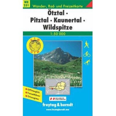 Ötztal Pitztal Kaunertal Wildspitze Térképe