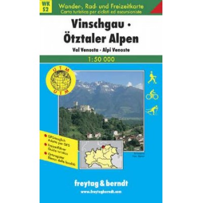 Vinshgau Ötzaler Alpen turistatérképe