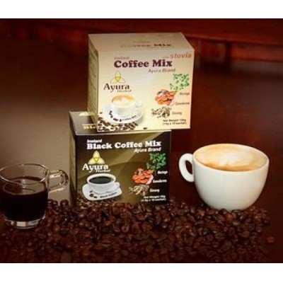 AYURA HERBAL Fekete Kávé, Cappuccino