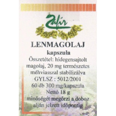 Zafír Lenmagolaj kapszula, 60 db