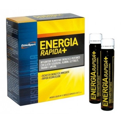 EthicSport Energia Rapida+ hipertónikus étrend-kiegészítő ampulla