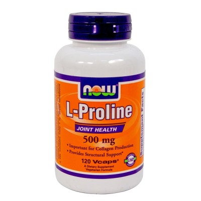 L-Prolin 500 mg 120 db NOW