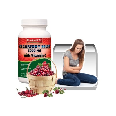 Vörös áfonya (Tőzegáfonya) 5000 mg + C-vitamin kapszula 90 db